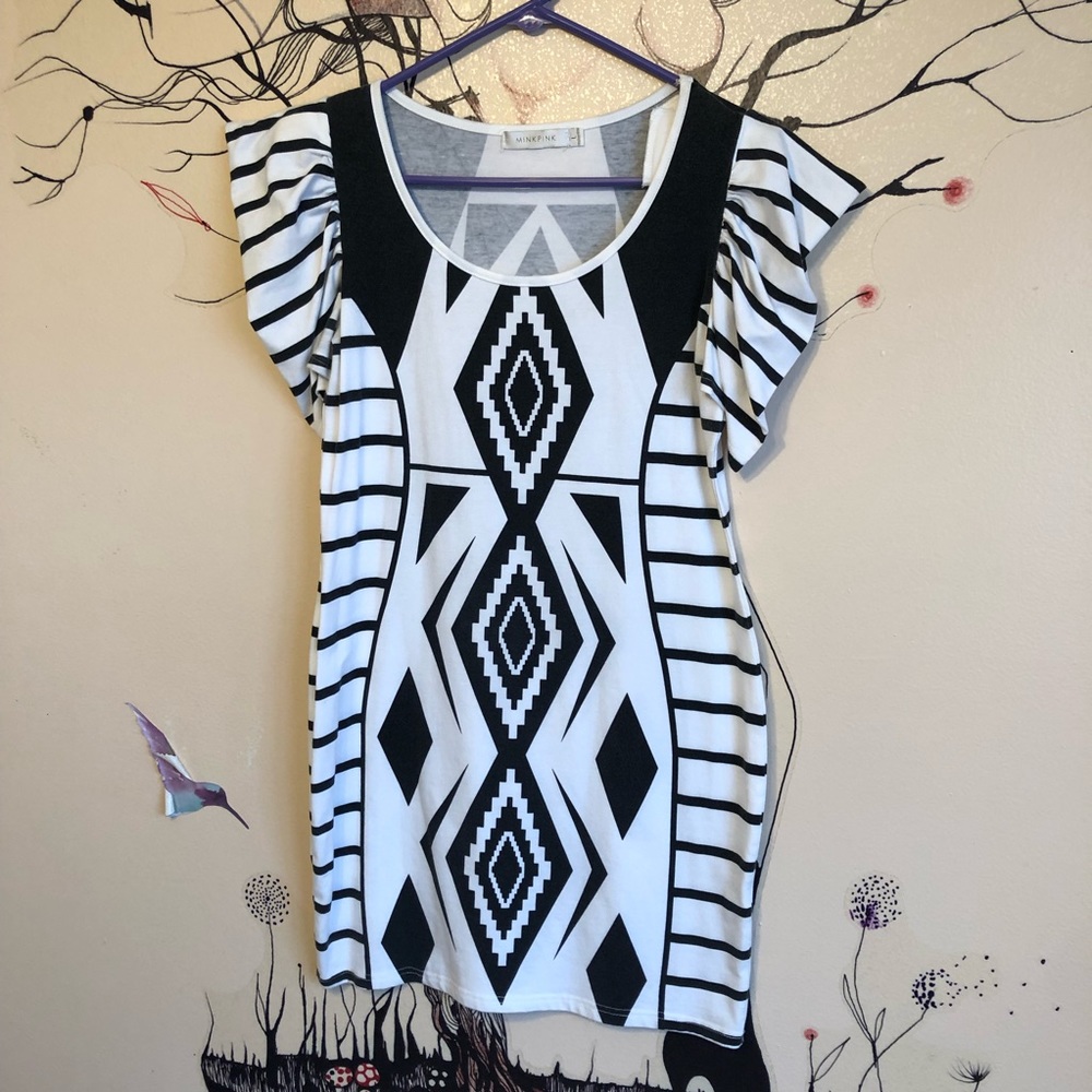 MinkPink Aztec print dress